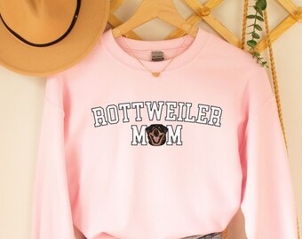 Rottweiler Mom Sweatshirt, Dog Sweatshirt, Dog Sweater, Dog Mom Sweatshirt, Rottweiler Sweatshirt, Rottweiler Gifts, Rottweiler Mom, Dog Mom