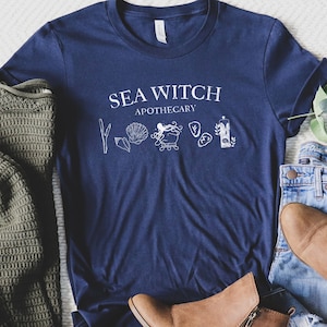 Sea Witch Shirt, Witchy Shirt, Sea Witch, Mermaid Shirt, Celestial Shirt, Mystic Shirt, Witch Aesthetic, Wicca Shirt, Occult Shirt, Ocean