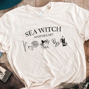 Sea Witch Shirt, Witchy Shirt, Sea Witch, Mermaid Shirt, Celestial Shirt, Mystic Shirt, Witch Aesthetic, Wicca Shirt, Occult Shirt, Ocean