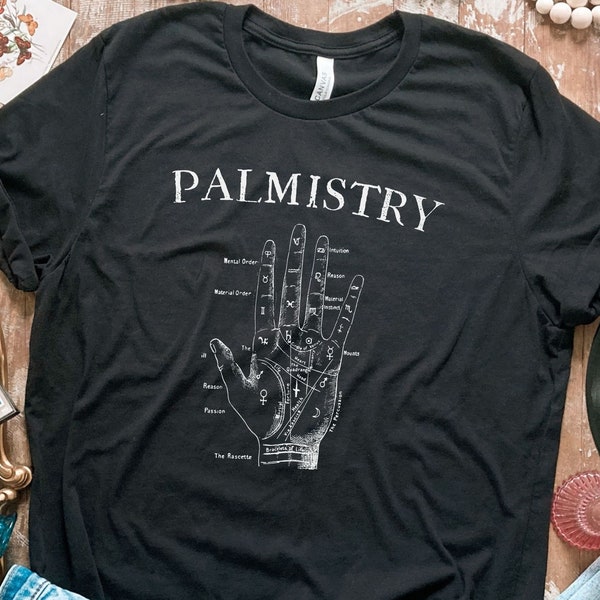 Palmistry Shirt, Witchy Shirt, Astrology Shirt, Fortune Teller Shirt, Cosmic Shirt, Mystical Shirt, Celestial Shirt, Witchy Vibe Shirt