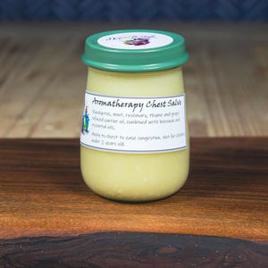 Aromatherapy Salve: Eucalyptus, Peppermint, Rosemary, Thyme and Ginger with essential oils