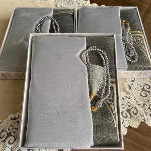 Eid Gift,Birthday Gifts,Ramadan Gift,Ameen,Personalized Prayer Mat,Islamic Muslim Gift Set, Prayer Rug Islam,Umrah Gift
