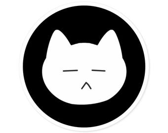 BTS Suga Cat Vinyl Sticker: Yoongi Fan Art K-Pop Decal