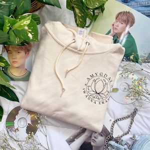BTS Agust D Suga Yoongi Amygdala Lotus K-pop Hoodie