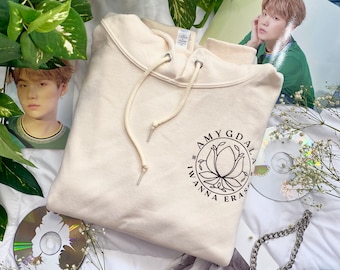 BTS Agust D Suga Yoongi Amygdala Lotus K-pop Hoodie