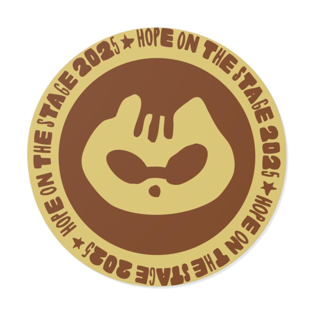 Retro Hope on the Stage Stickers, Round Vinyl Stickers for Events ...