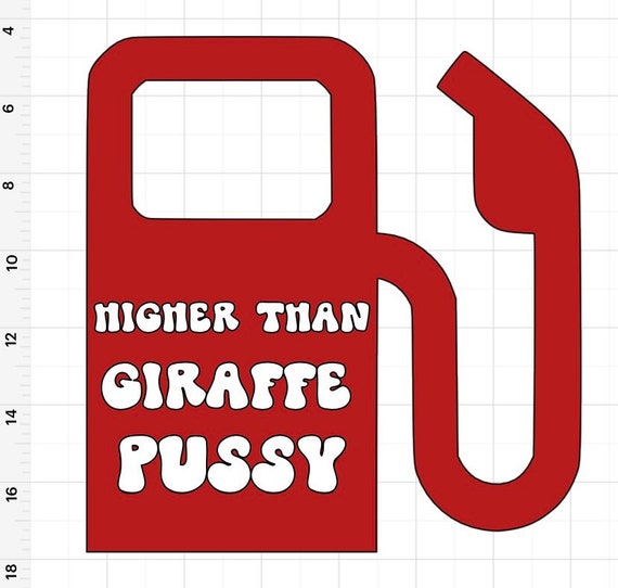 Higher Than Giraffe Pussy Decal - Etsy