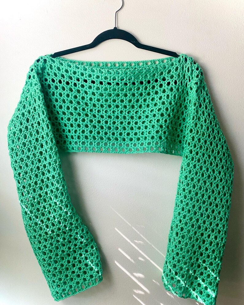 Crochet PATTERN Star Mesh Sleeves Digital Download Stitch Etsy