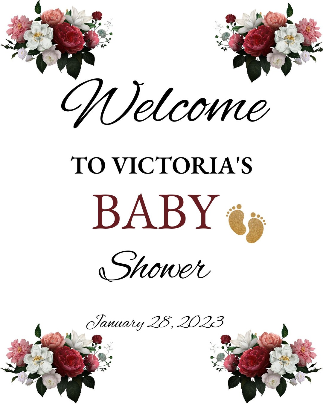 Baby Shower Banner Etsy