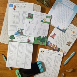 ACNH Collection Tracking Sheets | Art, Bugs, Fish, Sea Creatures, Gyroids, Fossils, Flowers, Trees, Shrubs, Produce | Cute & Aesthetic!