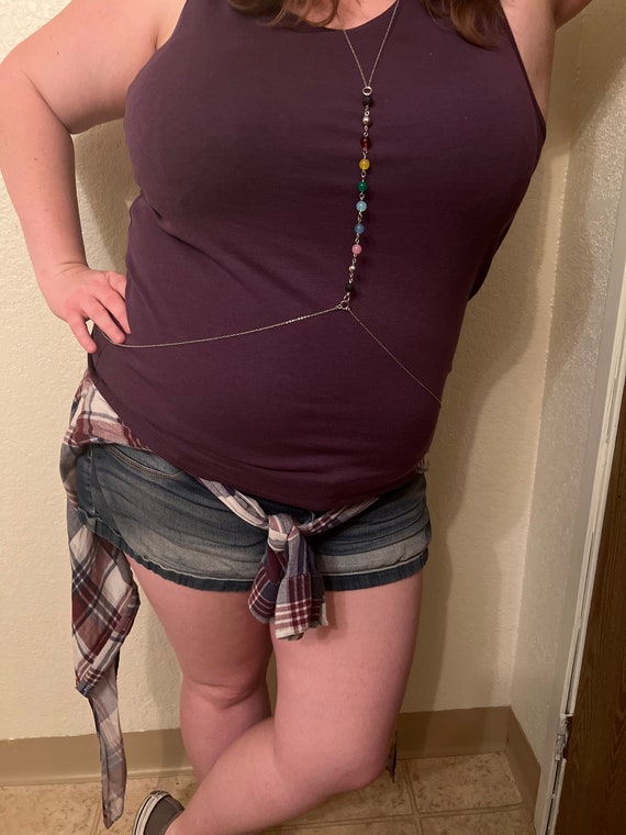 Pride Flag Plus Size Body Chain