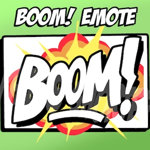 BOOM! graffiti emote for twitch and discord