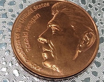 CSM; President Ronald Reagan; 1oz .999 Copper Art Round.