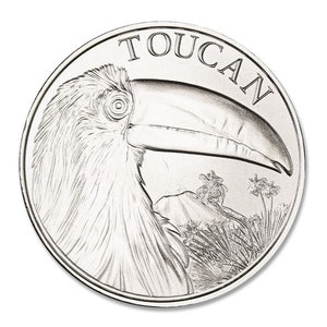 1 Troy oz&#39;s .999 Pure Silver Round; 2023; Toucan