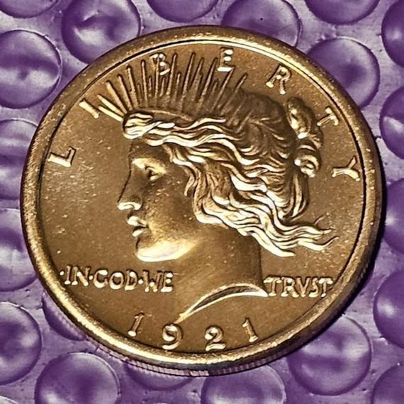Peace Dollar; 1oz .999 Fine Copper Art Round