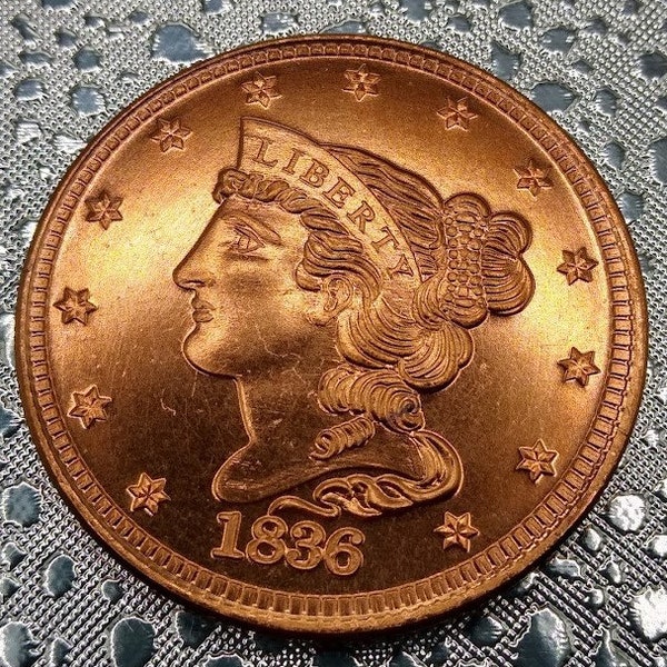 1oz .999 Fine Copper Round; Braided Hair Liberty