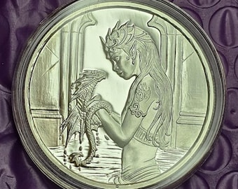 Dragón de Agua: 1 oz; Moneda de plata pura .999 con acabado de prueba.