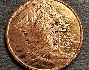 CSM; Banshee; Celtic Lore; 1oz .999 Fine Copper Round
