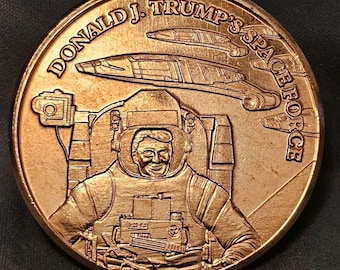 Donald Trump's Space Force - 1oz. Pure Copper Bullion Round!! - Etsy