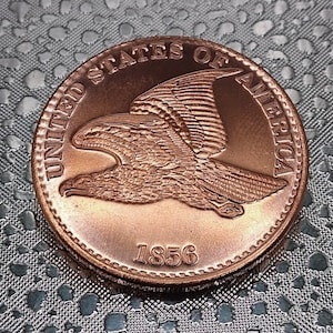 1oz .999 Fine Copper Round; FLYING EAGLE 1 CENT