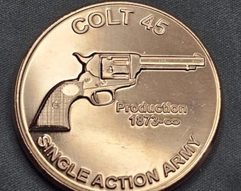 Winchester 73 Rifle - 1oz. ANTIQUED Pure Copper Bullion Round!! - Etsy