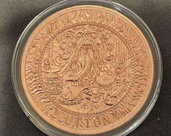 CSM; Seven Deadly sins - Gluttony; 1oz .999 Fine Copper Art Round