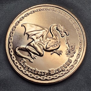 Copper Dragon Coin - Etsy