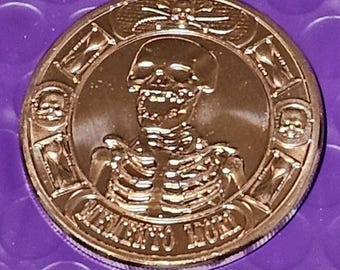 CSM; Memento Mori; 1oz .999 Fine Copper Art Round
