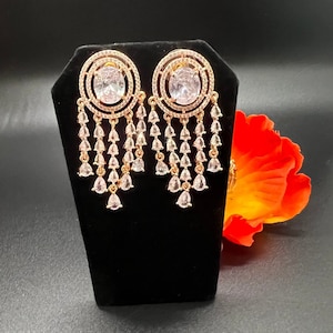 Indian, Pakistani jewelry. Premium quality Kundan and American diamond earrings, Studs
