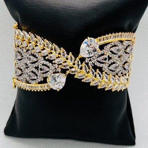 AD CZ Bracelet, Indian Pakistani Jewelry