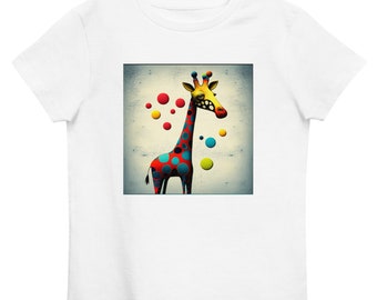 Organic cotton kids t-shirt Giraffe 5011