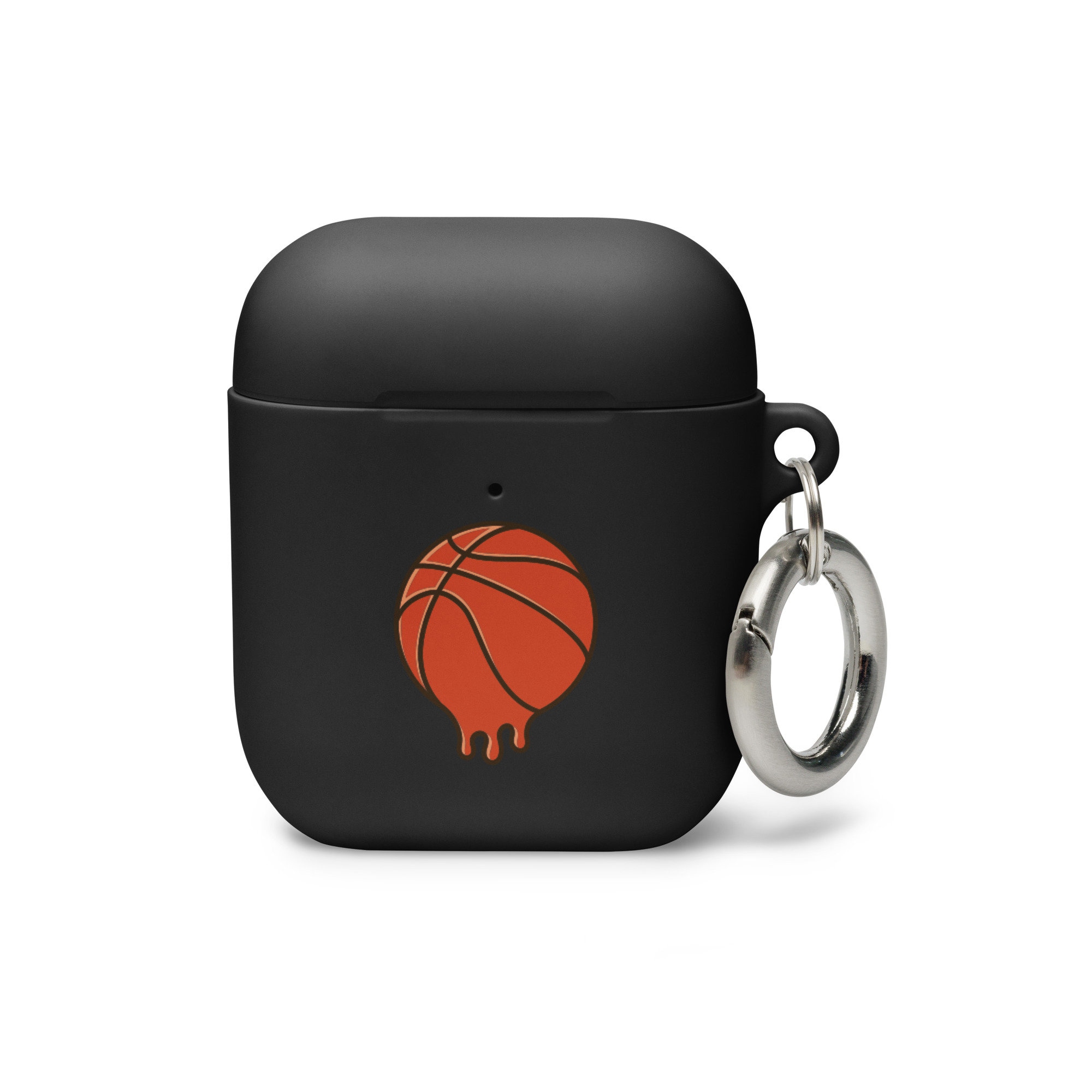 Black Basketball Graphic Pattern Headphone Clear Case For Airpods1