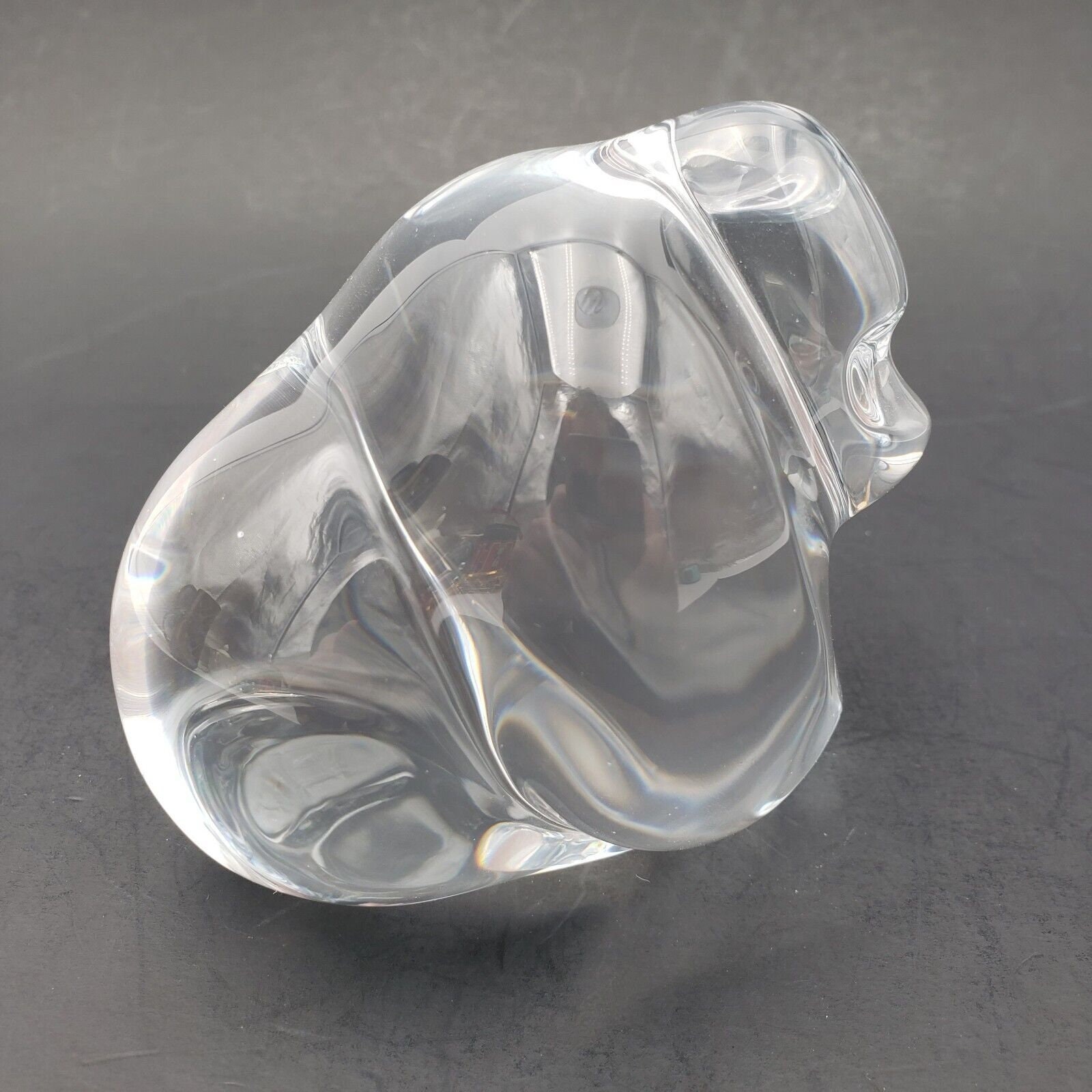 Vintage Hoya Crystal Figural Paperweight Stylized Gorilla