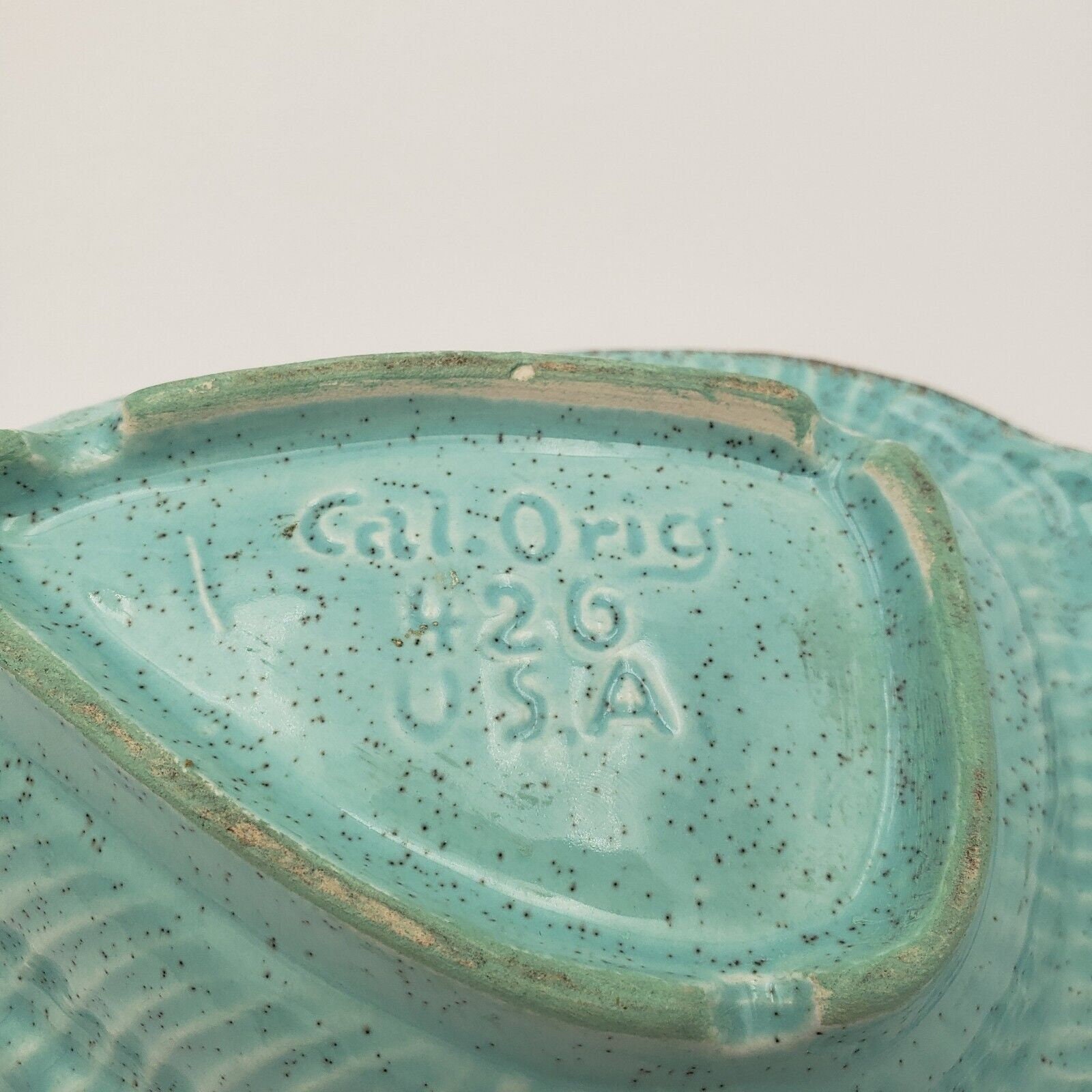 Vintage Mid Century California Originals Lidded Dish 426 Bluegreen