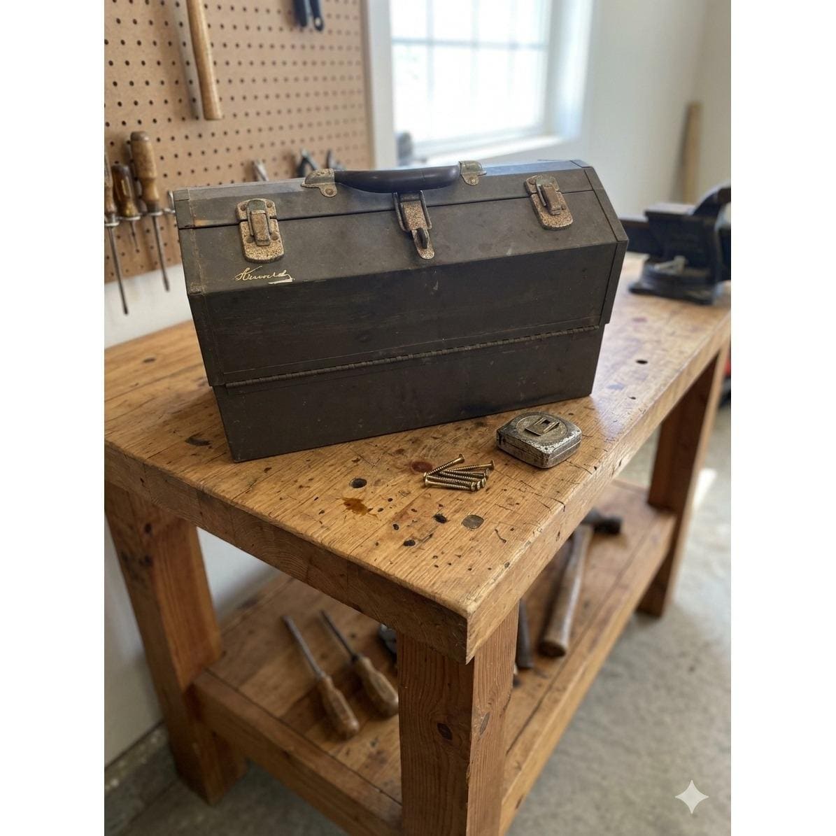 Vintage Steel Toolbox - Etsy