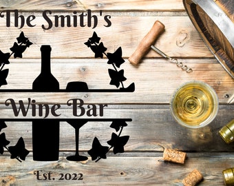 Wine Bar Sign; Bar Wall Sign; Wine Wall Decor; Wine Lover Gift