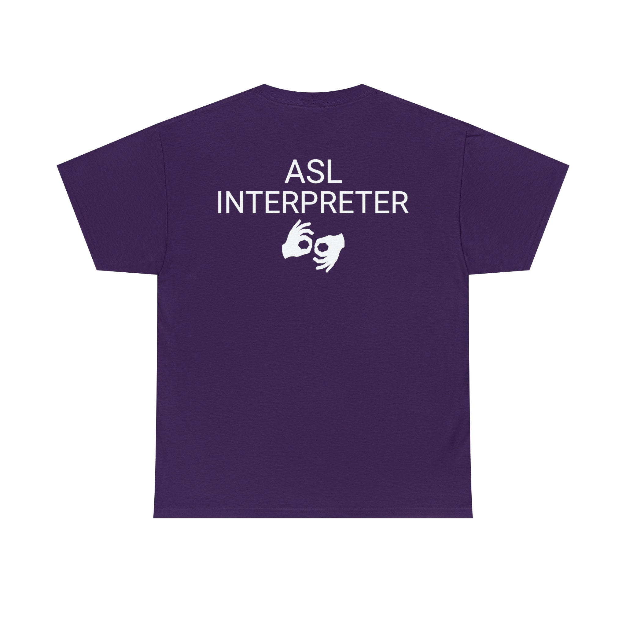 ASL Interpreter Logo American Sign Language Unisex Heavy Cotton Tee - Etsy
