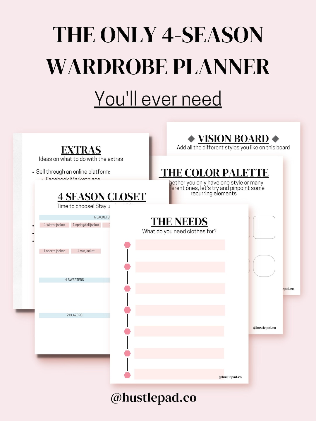 Plan a 4season Wardrobe Under 100 Items Wardrobe Declutter Etsy