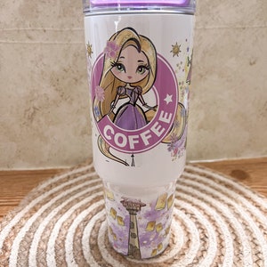 Best day ever 40 oz tumbler| Best day ever| 40 oz tumbler| travel mug | 40 oz Quencher| Magic park Princess| long hair princess