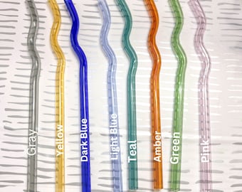 Wavy Glass straw