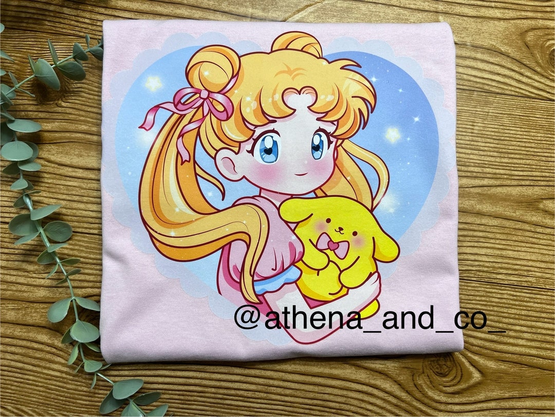 CottonCloud Pretty Sailor Team T-Shirt da Donna Moon Anime Manga Cosplay Crystal, Dimensione:M