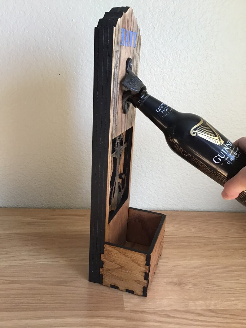 Bottle Opener Digital File, Military Wall Mount Bottle Opener Laser