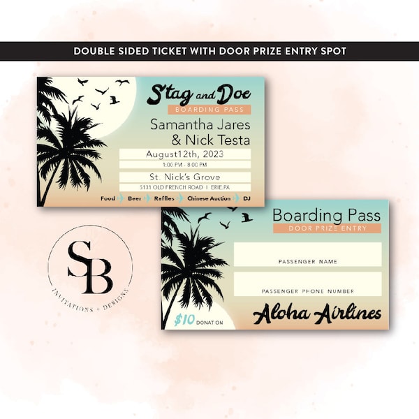 Boarding Pass  |  Stag & Doe Tickets  |  Weddings  |  Fun  |  Vacation  |  Aloha  |  Plane Ticket