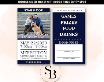 Classic Navy and White Tickets  |  Stag & Doe  |  Jack and Jill  |  Weddings  |  Wedding Fundraiser |  Raffle  |  Photo Ticket