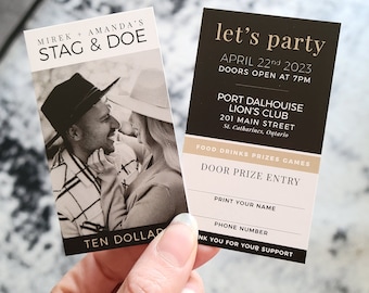 Modern Black and Beige |  Stag & Doe Tickets  |  Buck and Doe  |  Weddings  |  Classic  |  Simple  |  Jack + Jill  |  Wedding Fundraiser