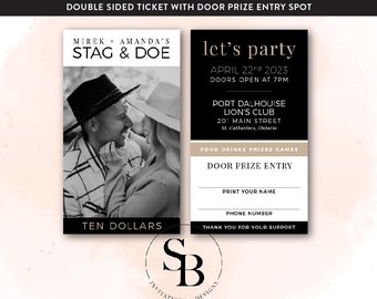 Modern Black and Beige |  Stag & Doe Tickets  |  Buck and Doe  |  Weddings  |  Classic  |  Simple  |  Jack + Jill  |  Wedding Fundraiser