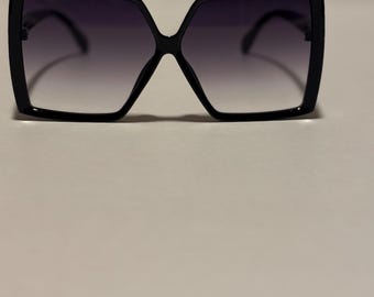 Oversized Black Sunglasses