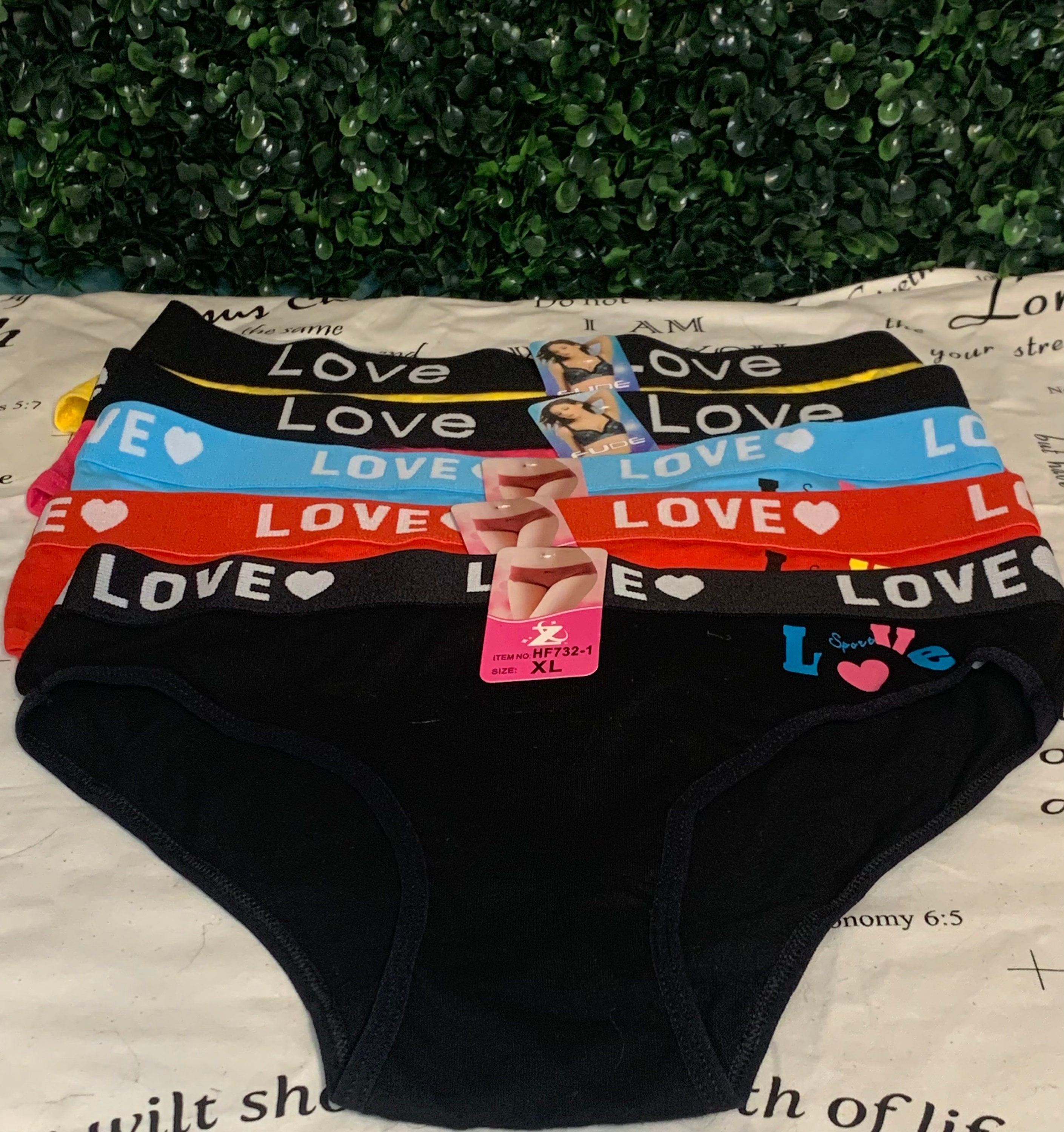 Girls LOVE Underwear 5pcs 