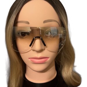 Clear lens  Rimless Sunglasses unisex