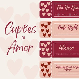 Cupões de Amor – 16 Ideias Românticas + 8 Personalizáveis! | Totalmente em Português